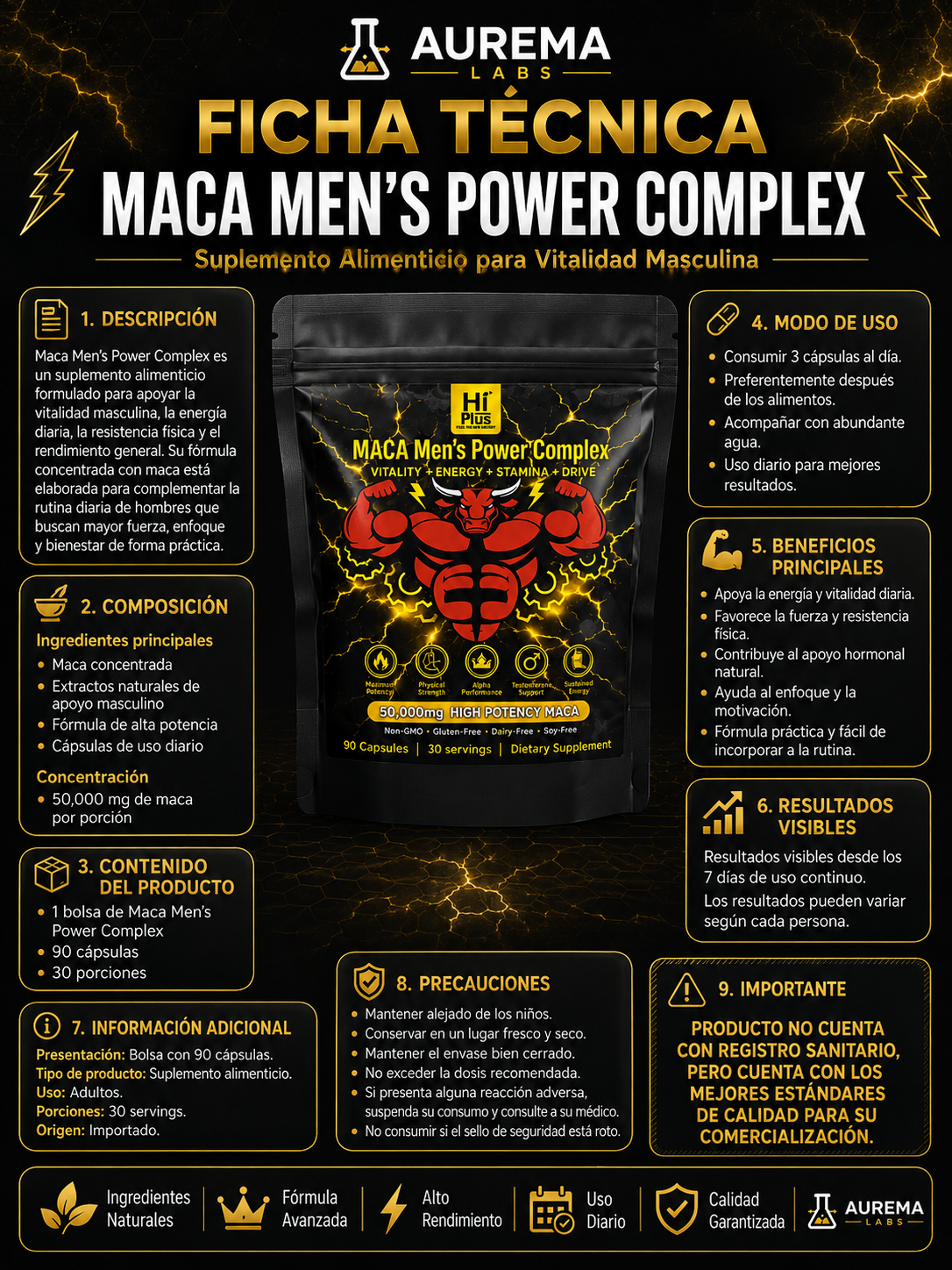 Maca Vigor Hombre: Energía y Rendimiento