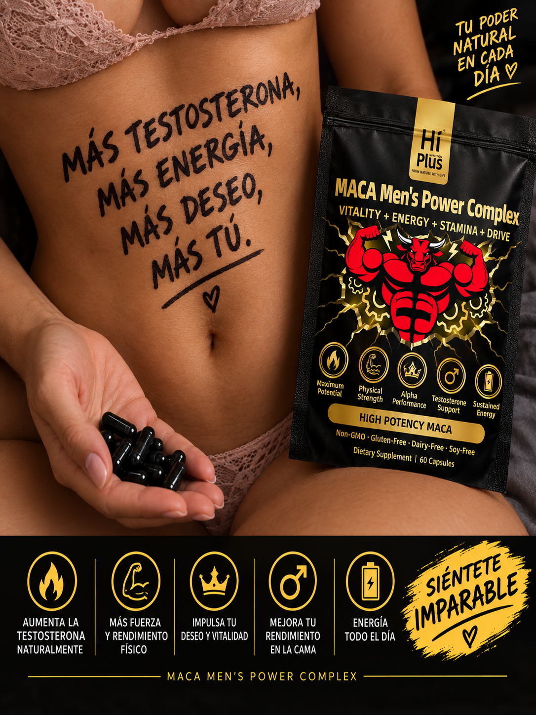 Maca Vigor Hombre: Energía y Rendimiento