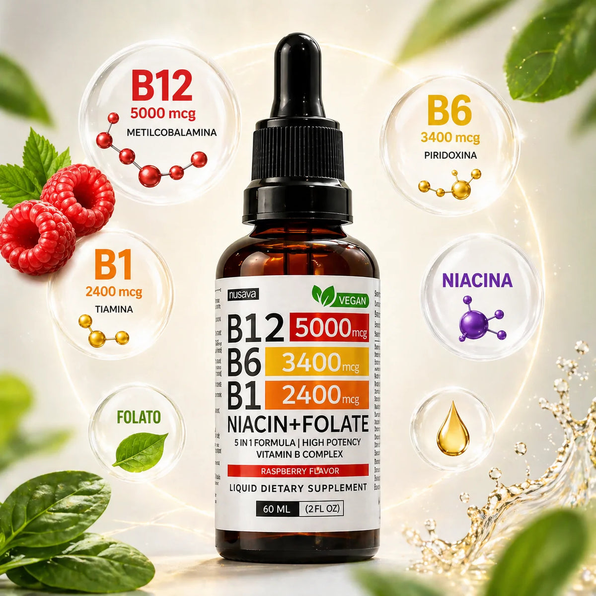 VITAMINA B12 NUSAVA CAJA X2
