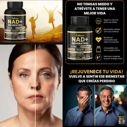 NAD+ Resveratro Suplemento